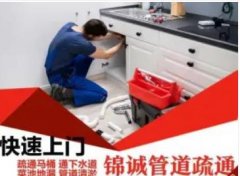 锦诚管道疏通·下水疏通厕所蹲坑马桶地漏菜池除臭面盆下水道疏通